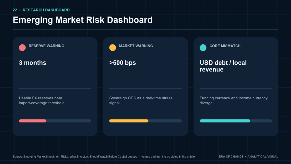 Emerging market risk dashboard: reserves, CDS and the dollar-debt mismatch